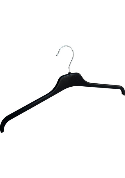 Plastik Üst Giyim Askısı, Gömlek Askısı, Tişört Askısı, Bluz Askısı, Tunik Askısı, Siyah, 20 Adet indirimleri