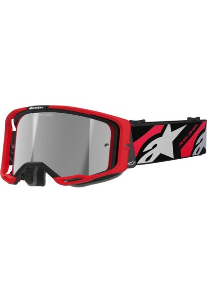 Alpinestars Vision 8 Luar Goggle Kross Gözlüğü Kırmızı Siyah