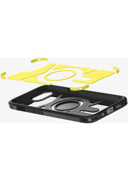iPhone 16e Kılıf Tough Armor MagFit MagSafe özellikli Kickstand Black - ACS09137 modelleri