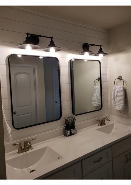 Retro Siyah Metal 2XE27 Hareketli Duvar Aplikası Şık Tasarım