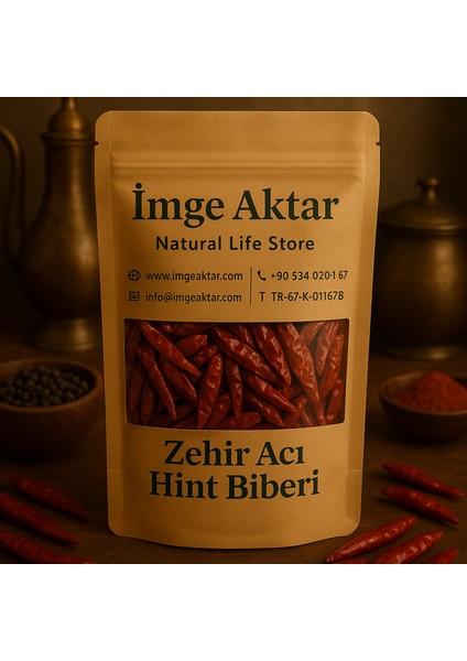 Hint Atom Acı Sivri Biber 50 gr