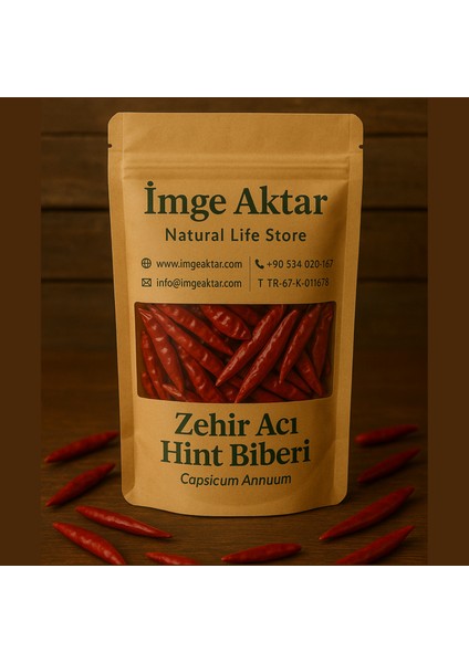 Hint Atom Acı Sivri Biber 50 gr