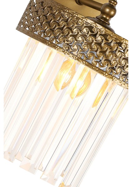 Modern metal sitrus aplik, 2'li set, şık ve zarif tasarım, E27 duy, metalik renk modelleri