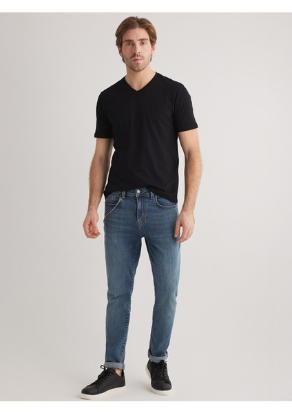 Jack 106 Normal Bel Mavi Skinny Jeans Erkek