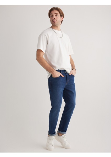 Jack 102 Normal Bel Mavi Skinny Jeans Erkek