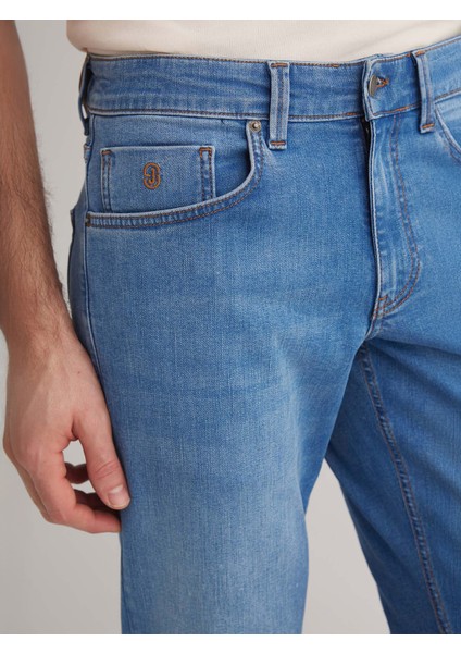 Felix 146 Normal Bel Mavi Regular Jeans Erkek