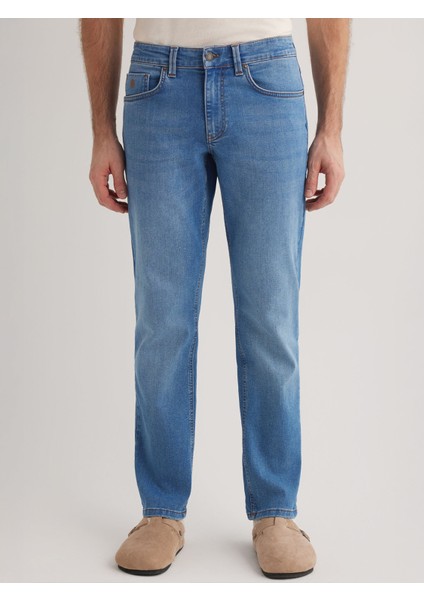 Felix 146 Normal Bel Mavi Regular Jeans Erkek