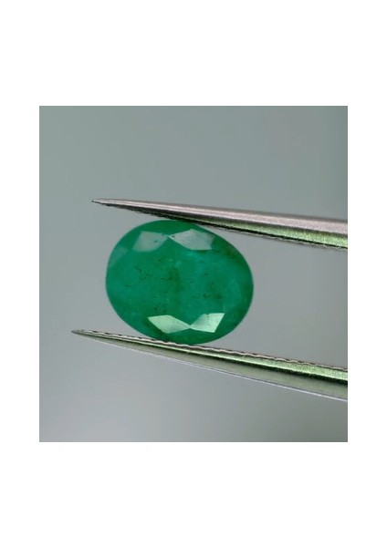 1.57CT 8.2x6.6mm Oval Natural Emerald Zambia