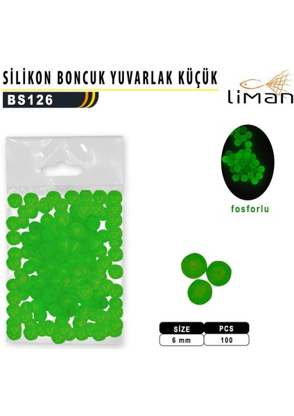 Yuvarlak Silikon Boncuk Küçük 100 Ad