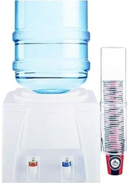 Vakia Plastik ve Karton Bardak Tutucu/su Sebili Bardaklığı Raf Tutucu/bardak Dağıtıcı Montaj Aparat