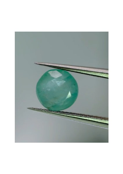 1.55 ct 7mm Round Natural Emerald Zambia
