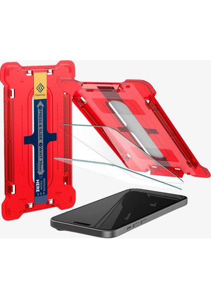 Caseology iPhone 15 Plus Cam Ekran Koruyucu Kolay Kurulum Snap Fit (2 Adet) - AGL06891