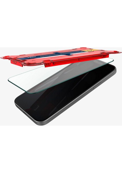 Caseology iPhone 15 Plus Cam Ekran Koruyucu Kolay Kurulum Snap Fit (2 Adet) - AGL06891