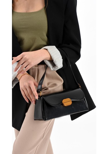 Noir Gold Tokalı Kadın Omuz Çantası Bp-4857o
