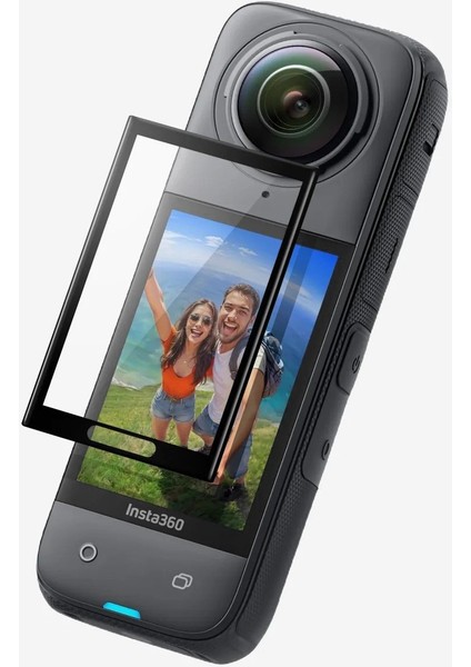 Insta 360 X4 Aksiyon Kamerası için Cam Ekran Koruyucu GLAS.tR Full Cover (2 Adet) Black - AGL09309 fiyatları