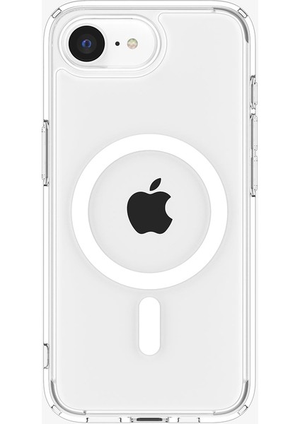 iPhone 16E Kılıf Ultra Hybrid Magfit Magsafe Özellikli Clear Carbon Fiber - ACS09140
