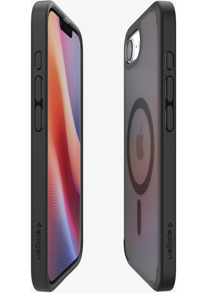 iPhone 16E Kılıf Ultra Hybrid Magfit Magsafe Özellikli Frost Black - ACS09144