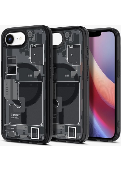 iPhone 16e Kılıf Ultra Hybrid MagFit MagSafe özellikli Zero One Black - ACS09141 fiyatları