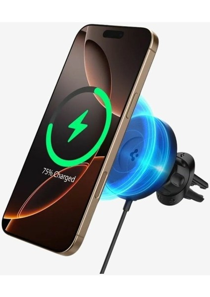 Magfit Air Vent Araç Içi Telefon Tutucu + Manyetik Kablosuz Şarj Cihazı iPhone Için Magsafe Özellikli Onetap Pro4 ITQ12W - ACP08542