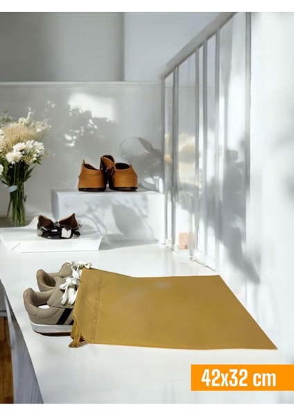 12 Adet Bej Büzgülü Ayakkabı Saklama Çantası Seyahat Hurcu Çokamaçlı Dolap Çekmece Valiz Düzenleyic fiyatları