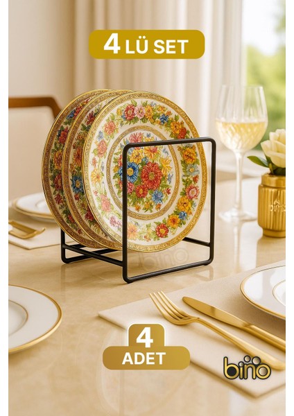 4 Adet Dolap Içi Düzenleyici Metal Tabaklık Bulaşıklık Organizer Mutfak Dolabı Raf Organizeri Siyah fiyatları