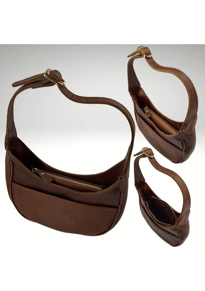 Siena Hakiki Deri Kadın El Çantası Renk Taba fırsatları