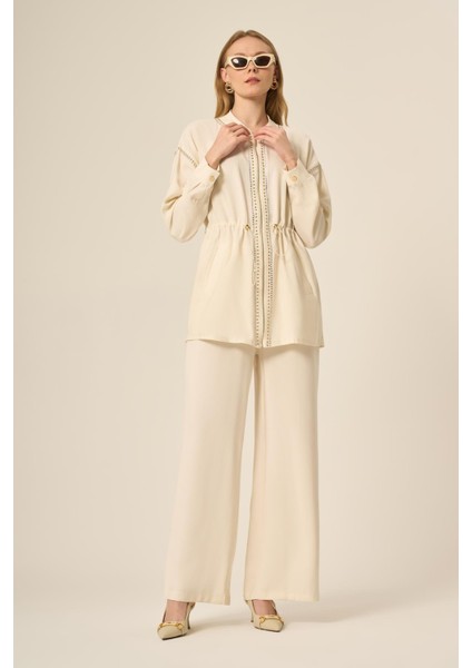 Kadın Pantolonlu Takım Taş 31048 fırsatları