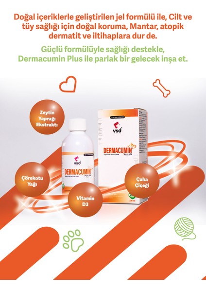 Dermacumin Plus 100ML Jel Köpekler İçin Cilt Enfeksiyonları Tedavi Desteği