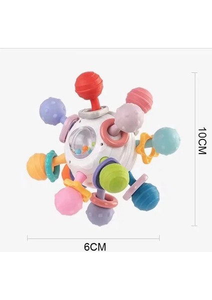 Bebek Montessori Oyuncaklar 0 12 Aylık Duyusal Çıngırak Teether Kavrama Aktivite Geliştirme Oyuncakları Babiescolor Için Silikon Diş Çıkarma Oyuncakları: ST116 (Yurt Dışından)