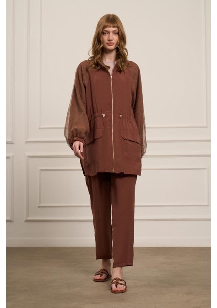 Kadın File Detaylı Takım Bakır 30709 fiyatları