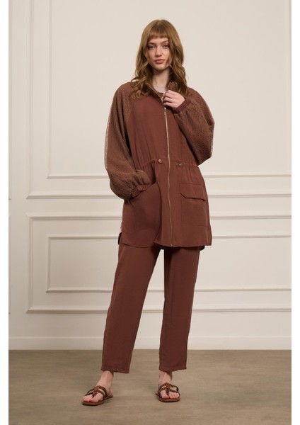 Kadın File Detaylı Takım Bakır 30709 modelleri
