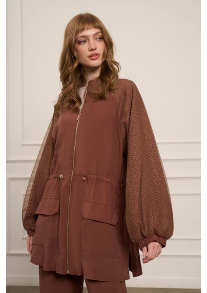 Kadın File Detaylı Takım Bakır 30709 indirimleri