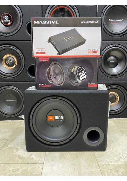 Üclü Set Jbl 30CM Bass 1000W 16CM Midrange Anfi 3000WAT