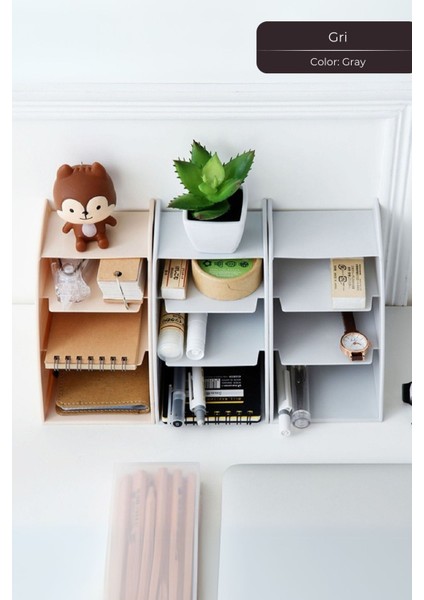 Lüks Makeup Ruj, Rimel, Oje Düzenleyici Organizer, Ruj Standı, Gri fırsatları