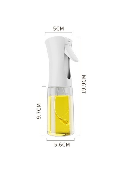 200 ml Dekoratıf Tabancalı Spreylı Cam Şışe