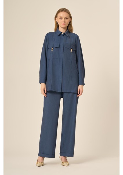 Kadın Tansel Takım İndigo 31108