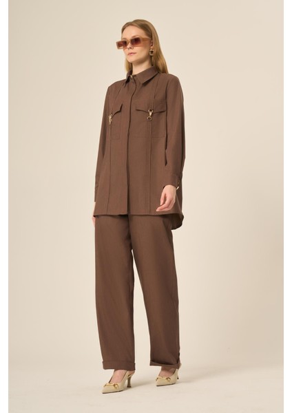 Kadın Tansel Takım Kahve 31108 indirimleri