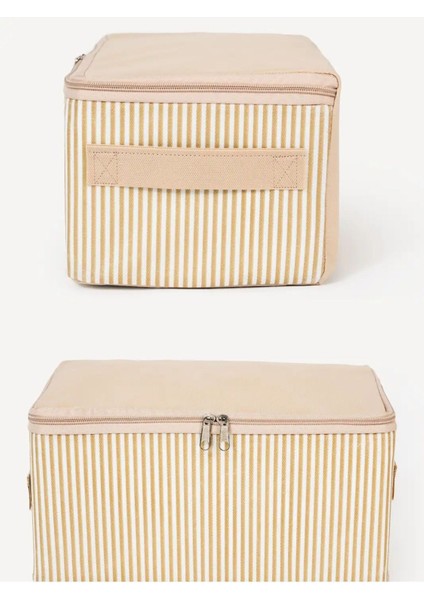 2’li Mini Hurç Seti – Çizgi Desenli, Baza Altı & Dolap Içi Organizer – 30 x 20 x 15 cm