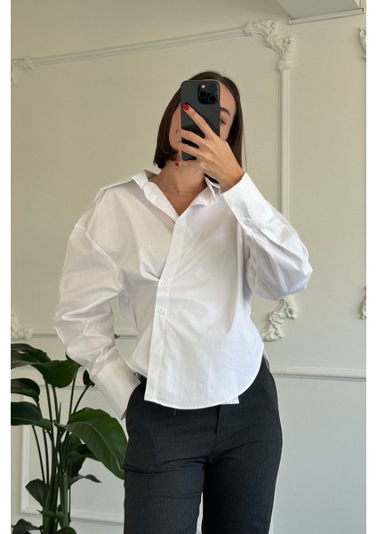 Kruvaze Bağlamalı Orijinal Polin Bluz- Beyaz fırsatları