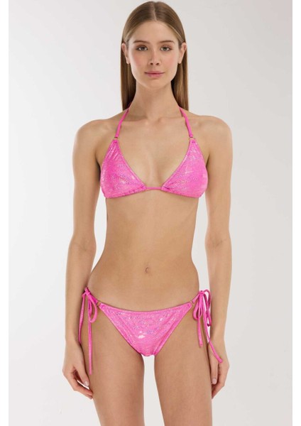 5638 Parlak Pembe Bikini Takımı