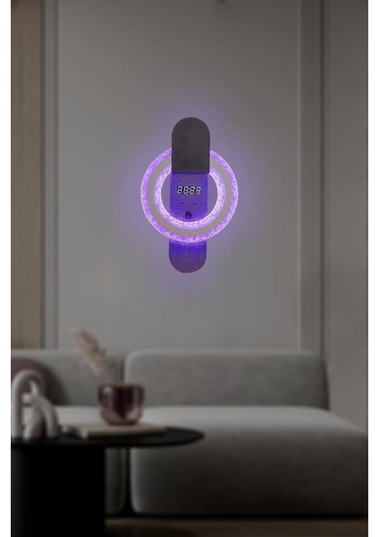T8239 Siyah Rgb LED Avize