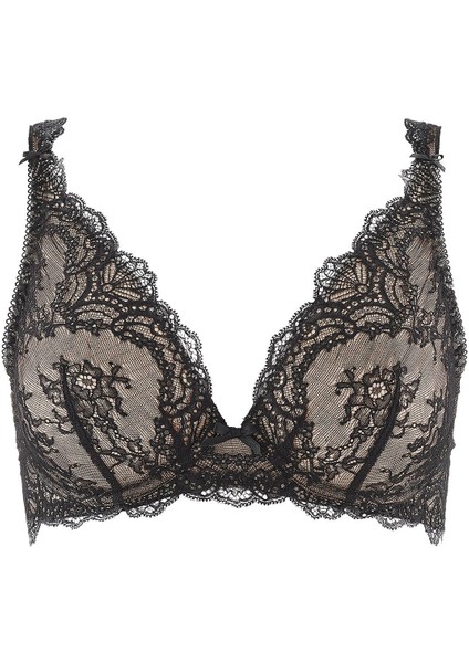 Danse Des Sens Bügel-Triangel Bh, Dantelli ve Saten Detaylı Üçgen Sütyen