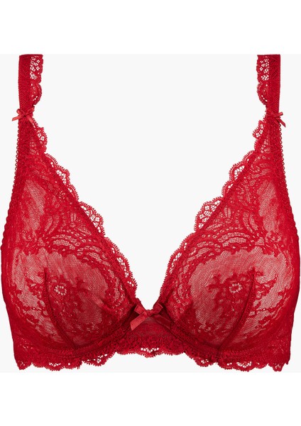 Danse Des Sens Bügel-Triangel Bh, Dantelli ve Saten Detaylı Üçgen Sütyen