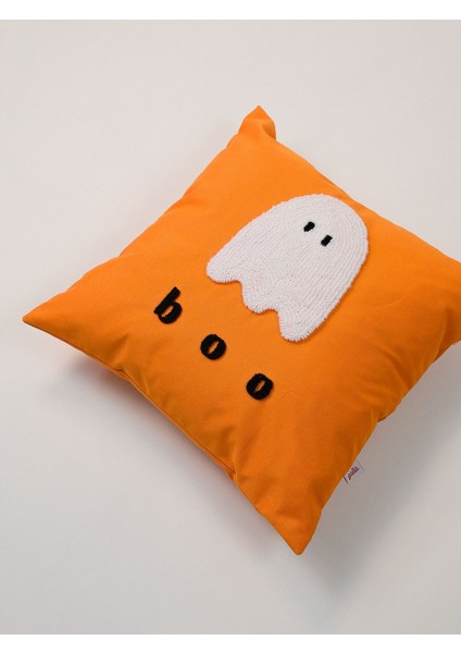 BOO BUDDY - Halloween Hayalet Desenli Yastık Kılıfı Cadılar Bayramı Temalı Punch Yastık Kılıfı