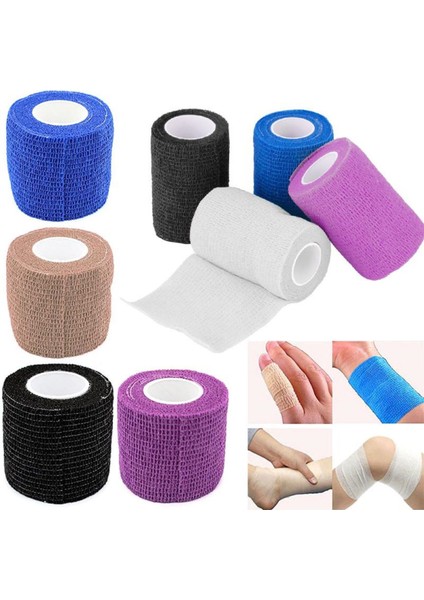 Futbol Çorabı Tozluk Bandajı K 5 Cm X 4,5 Mt Yapışkanlı Bandaj Koban Bandajı Sporcu Bandı