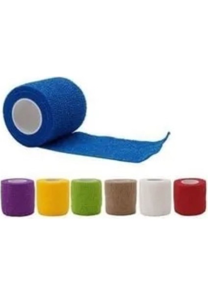 Futbol Çorabı Tozluk Bandajı K 5 Cm X 4,5 Mt Yapışkanlı Bandaj Koban Bandajı Sporcu Bandı