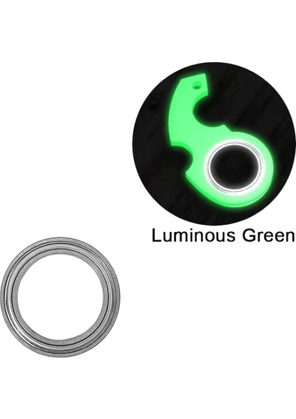 Yaratıcı Işıklı Anahtarlık Spinner Oyuncak Anahtarlık Metal Oyuncak Çocuk Parmak Ucu Dönen Anahtarlık Anksiyete Rahatlatmak Parti Hediyesi Renk:yeşil (Yurt Dışından)