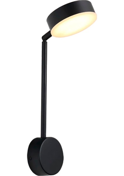 Şık Siyah Metal LED Yanıp Okuma Işıklandırması, Yatak Yanı Dekorasyon Ürünü fırsatları