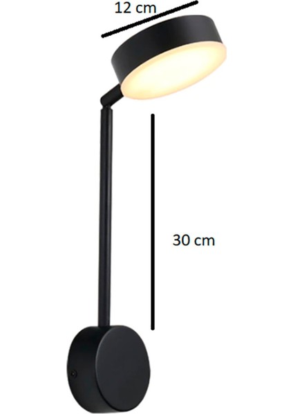 Şık Siyah Metal LED Yanıp Okuma Işıklandırması, Yatak Yanı Dekorasyon Ürünü indirimleri