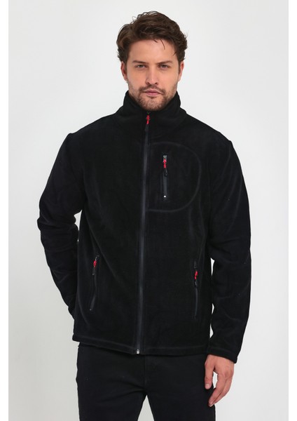 Erkek Polar Tam Fermuarlı 3 Cepli Outdoor Polar Ceket Tactical Flecee Polar-Gns